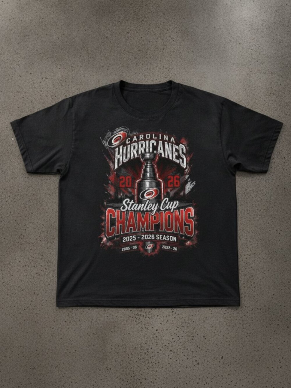 Carolina Hurricanes Stanley Cup Champions 2025-26 Graphic Tee | Hockey Fan
